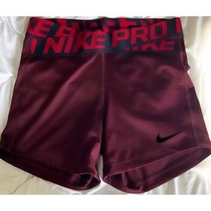 Nike Crossover Intertwist - Compression Spandex Shorts - Maroon - Medium